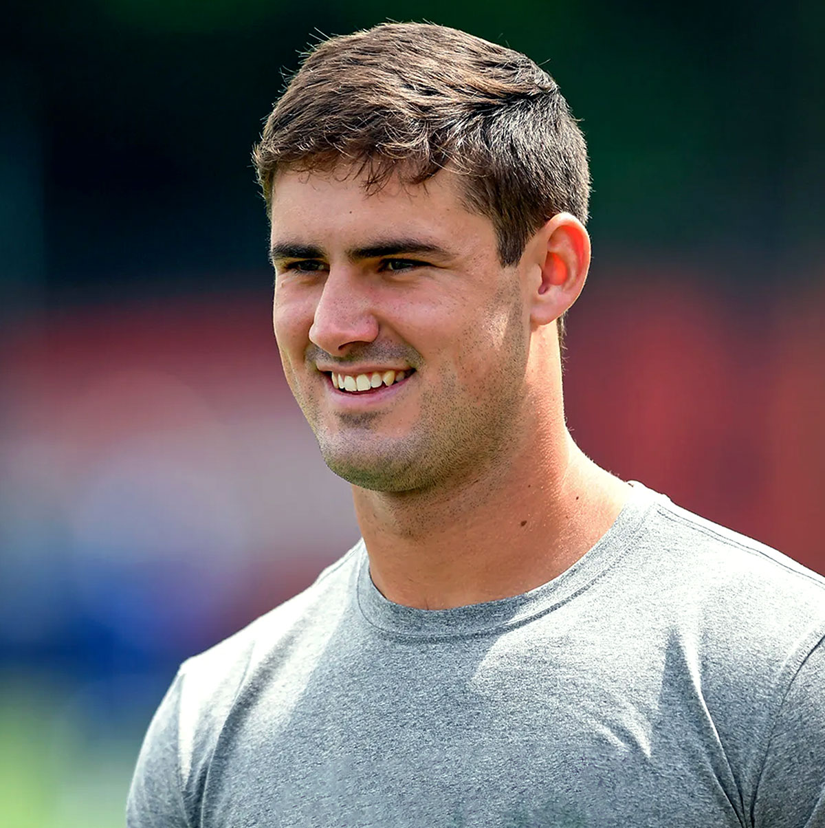 NFL quarterback Daniel Jones delivers an inspiring keynote to a captivated audience.