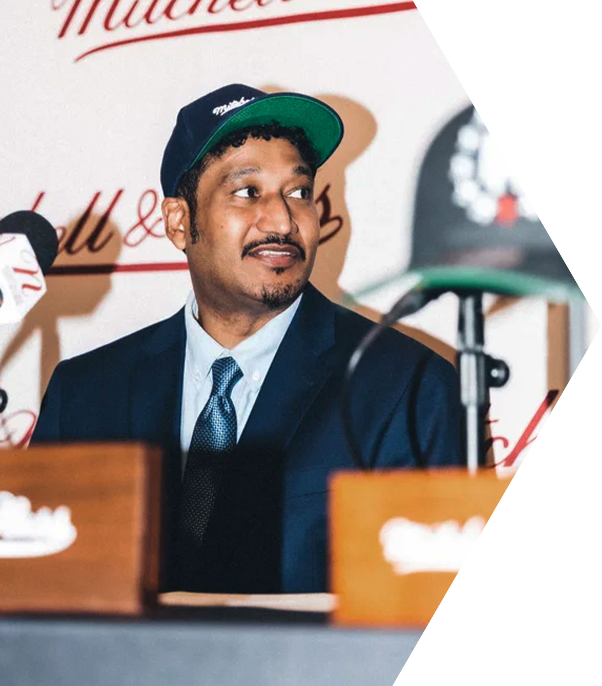 Fashion designer and entrepreneur Don C delivering keynote on creativity, leadership, and brand building