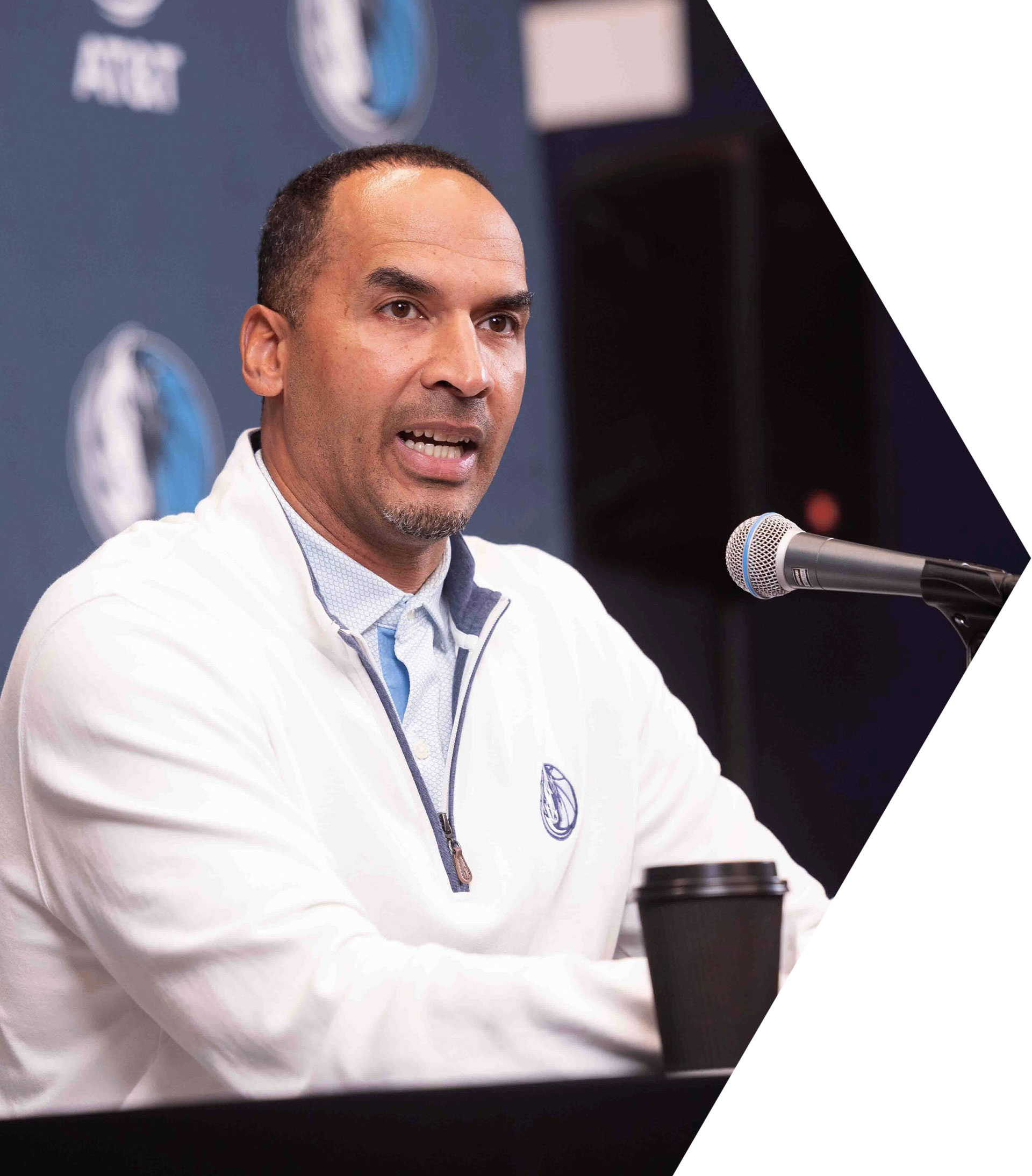 Nico Harrison speaking on organizational culture, leadership, and building successful basketball teams
