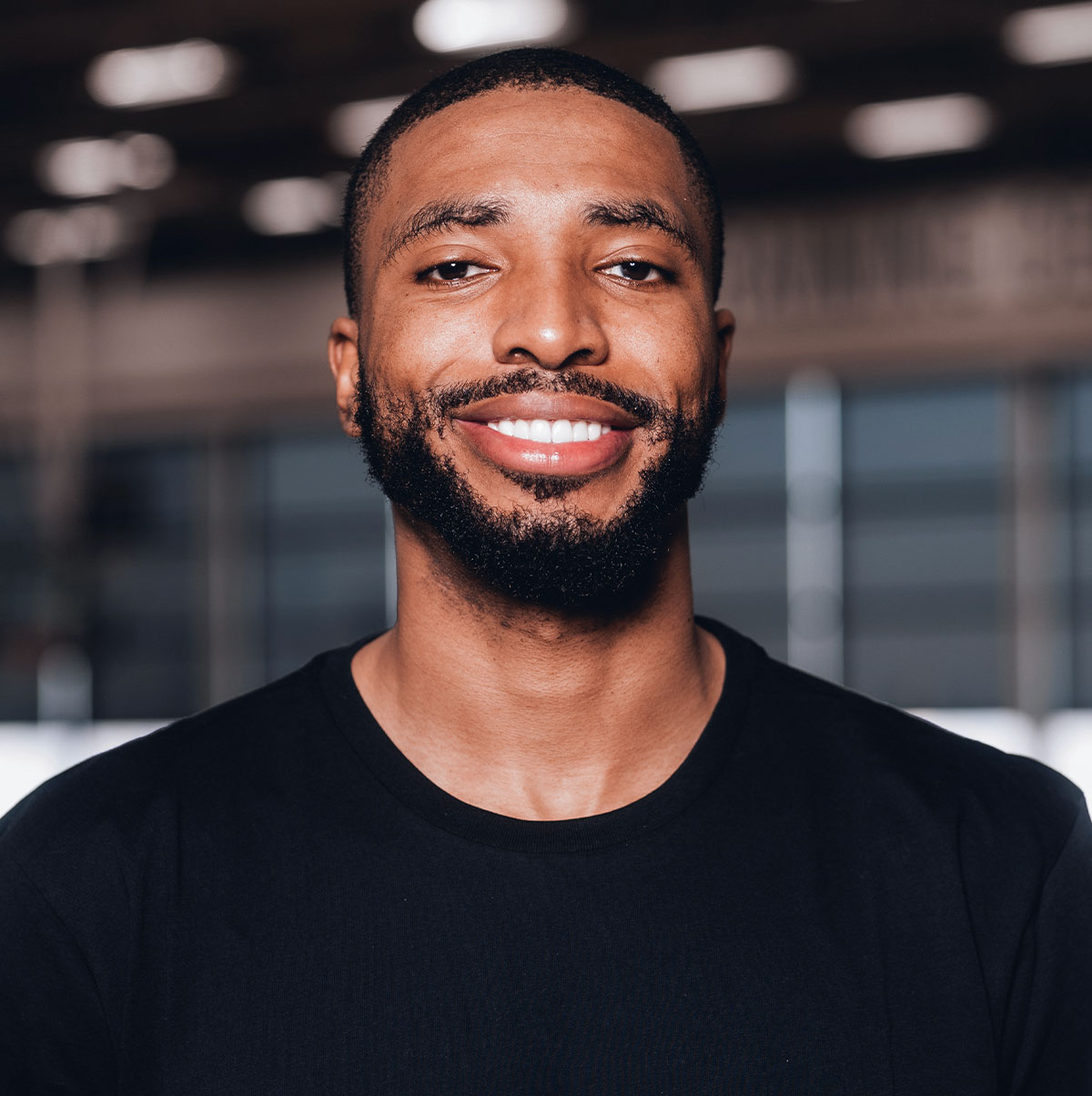 Mikal Bridges speaking on perseverance, discipline, and overcoming challenges in professional basketball