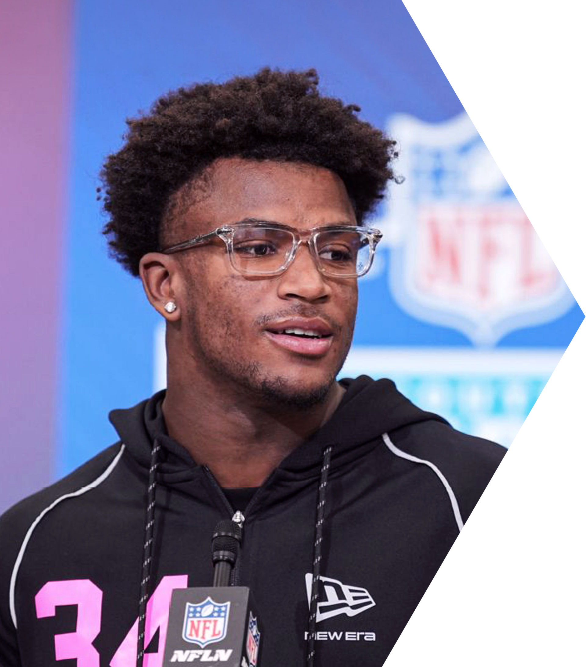 Caleb Downs speaking on teamwork, preparation, and performing under pressure in football