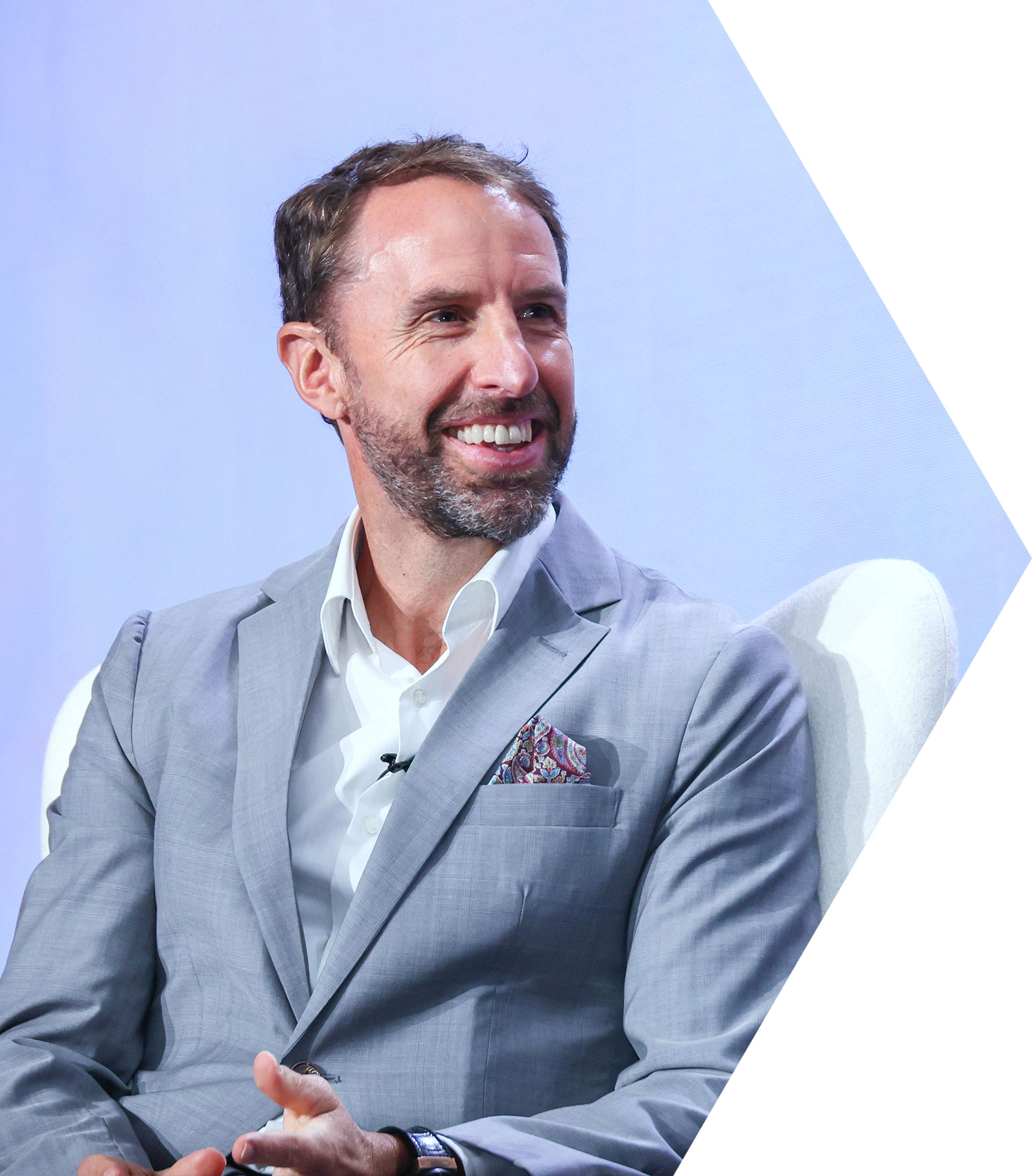 Sir Gareth Southgate speaking on team building, management, and creating a winning culture